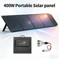 400W High Efficiency Portable Foldable Solar Panel Kit with Adjustable Rack Monocrystalline Solar Charger for RV Marine Van Camping Solar Generator Laptop, Emergency Outdoor Home Use, Car Accessories Camping Tent Tools Christmas Gift